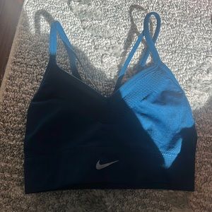 blue nike sports bra